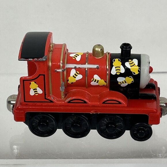 Thomas & Friends Wooden Railway Train Engine & Tender James Goes Buzz Buzz 2003 - Picture 3 of 7